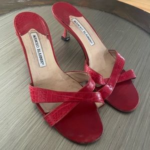 Manolo Blahnik Snake Crossover